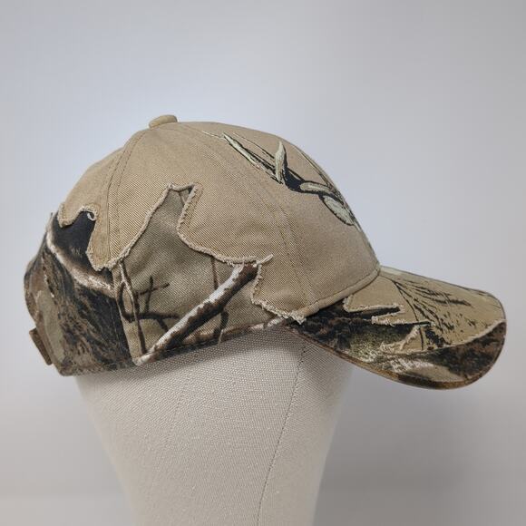 Deer Predator Strapback Baseball Cap Brown OS Adjustable Embroidered Buck Wear - Picture 5 of 9